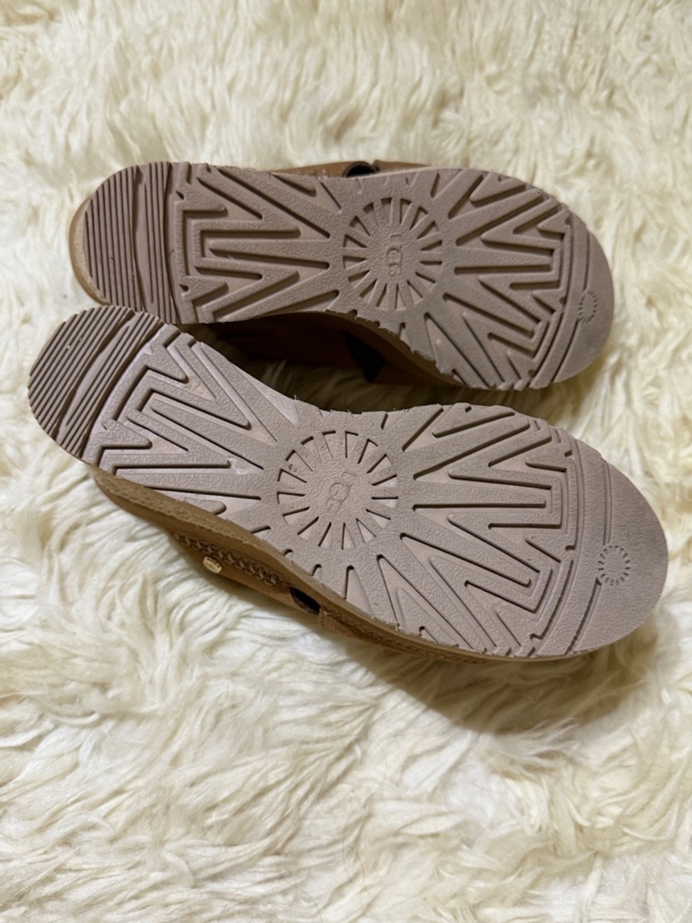 UGG Women's Abbot Slide Platform Sandal in Chestnut 7 - Picture 5 of 6
